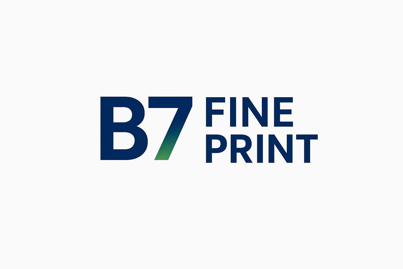 B7 Fine Print Logo